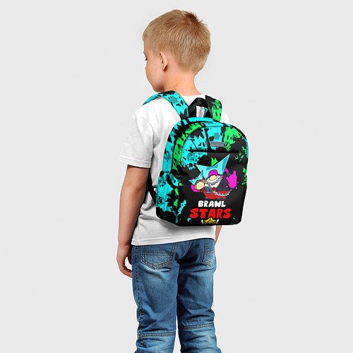 Детский рюкзак Плохиш Базз, Buzz Brawl Stars / 3D-принт – фото 5