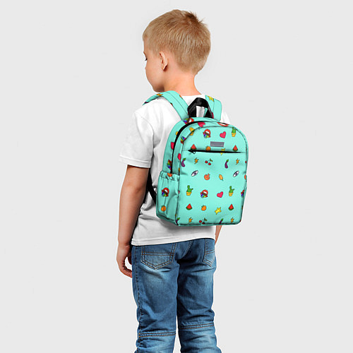 Детский рюкзак Смайлики - Эмодзи / 3D-принт – фото 5