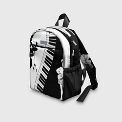 Детский рюкзак Черно Белое пианино, цвет: 3D-принт — фото 2