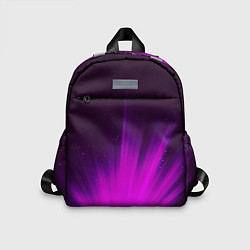 Детский рюкзак СИРЕНЬЕВЫЕ ЛУЧИ, цвет: 3D-принт
