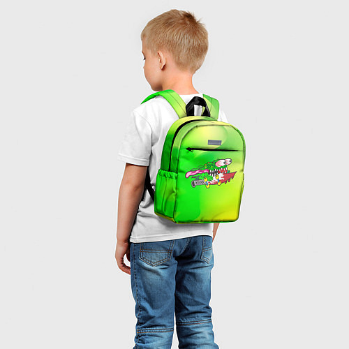 Детский рюкзак Лизун на скейте / 3D-принт – фото 5