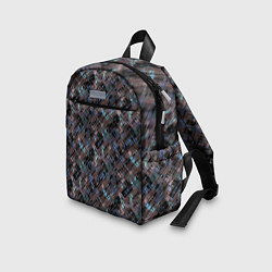 Детский рюкзак Коричневый абстрактный узор, цвет: 3D-принт — фото 2