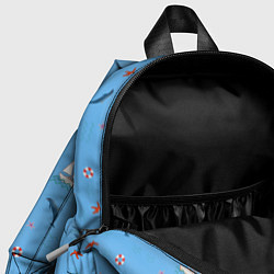 Детский рюкзак Море, дельфины, парусник, цвет: 3D-принт — фото 2