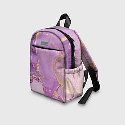 Детский рюкзак Сиреневые разводы краски, цвет: 3D-принт — фото 2