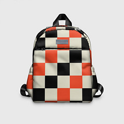 Детский рюкзак Образец шахматной доски, цвет: 3D-принт