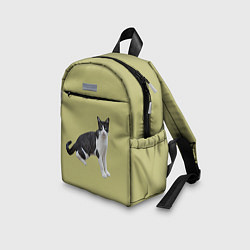 Детский рюкзак Смотрящая кошка, цвет: 3D-принт — фото 2