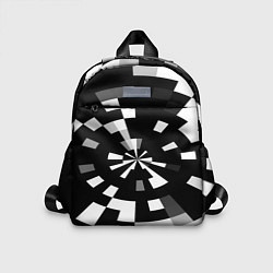 Детский рюкзак Черно-белый фон иллюзии, цвет: 3D-принт