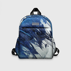 Детский рюкзак Серо-синее абстрактное