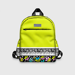 Детский рюкзак Яркий цветочный узор, цвет: 3D-принт