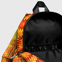 Детский рюкзак Желто-оранжевая абстракция, цвет: 3D-принт — фото 2