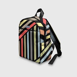 Детский рюкзак Абстрактный полосатый узор, цвет: 3D-принт — фото 2