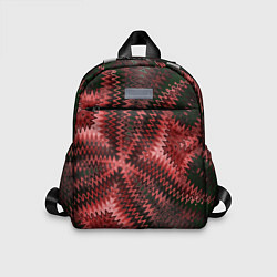 Детский рюкзак Серо-коричневый узор, цвет: 3D-принт