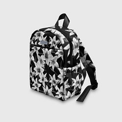 Детский рюкзак Лилии черно-белые, цвет: 3D-принт — фото 2