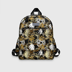Детский рюкзак Листва, кружева и золото, цвет: 3D-принт