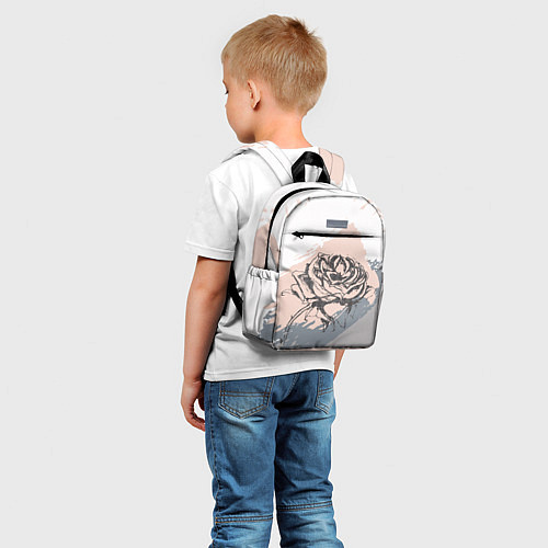 Детский рюкзак Абстракция с розой / 3D-принт – фото 5