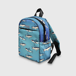 Детский рюкзак Акулы Паттерн, цвет: 3D-принт — фото 2
