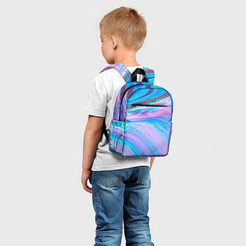 Детский рюкзак Абстрактный прилив / 3D-принт – фото 5