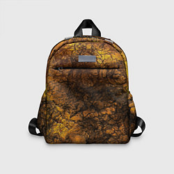 Детский рюкзак Желто-черная текстура камня, цвет: 3D-принт