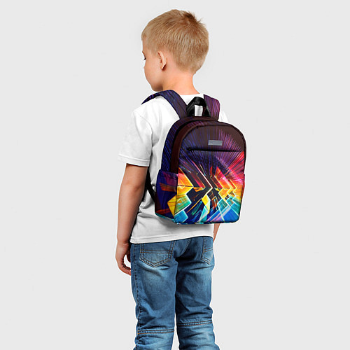Детский рюкзак Цифровая радуга / 3D-принт – фото 5
