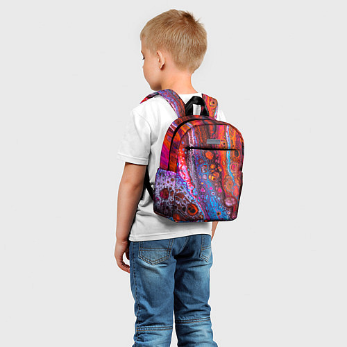 Детский рюкзак Брызги на камнях / 3D-принт – фото 5