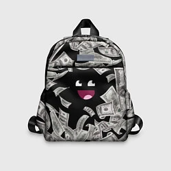 Детский рюкзак Деньги и купюры смайл, цвет: 3D-принт