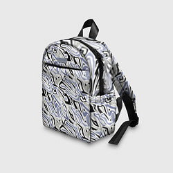 Детский рюкзак Абстрактный сиренево-черный, цвет: 3D-принт — фото 2