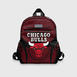 Детский рюкзак CHICAGO BULLS ЧИКАГО БУЛЛС НА ФОНЕ, цвет: 3D-принт