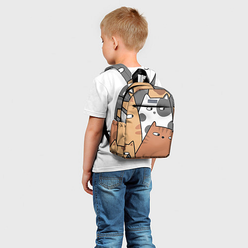 Детский рюкзак Котики! / 3D-принт – фото 5