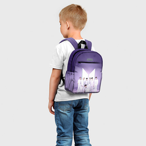 Детский рюкзак BTS Purple / 3D-принт – фото 5