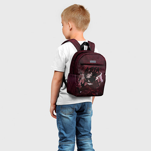 Детский рюкзак Аста Черный клевер Red style / 3D-принт – фото 5