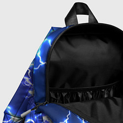 Детский рюкзак ПИКАЧУ НА ФОНЕ МОЛНИЙ PIKACHU FLASH, цвет: 3D-принт — фото 2