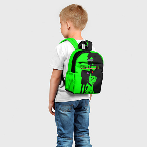 Детский рюкзак Любовь Эндермена и Крипера Майнкрафт / 3D-принт – фото 5