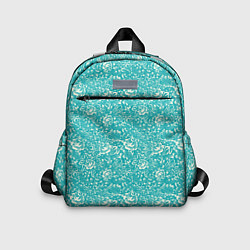 Детский рюкзак Хохломские узоры Бирюза, цвет: 3D-принт