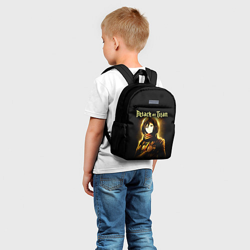 Детский рюкзак Микаса Аккерман - Атака титанов / 3D-принт – фото 5