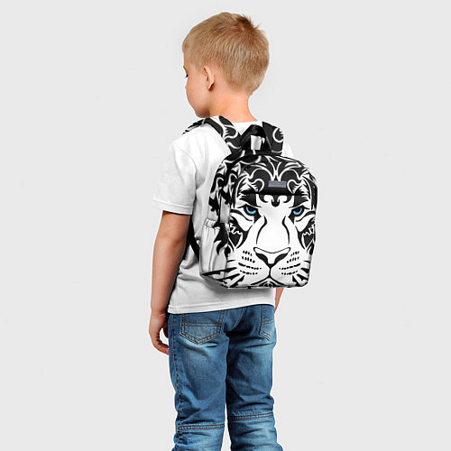 Детский рюкзак Водяной голубоглазый тигр / 3D-принт – фото 5