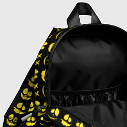 Детский рюкзак Прикольные смайлы Хэллоуин Halloween, цвет: 3D-принт — фото 2