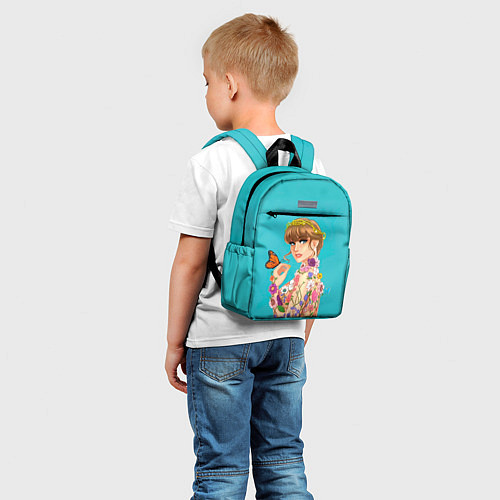 Детский рюкзак Тейлор в цветах / 3D-принт – фото 5