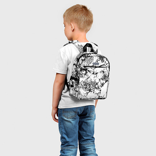 Детский рюкзак Эффект линогравюры / 3D-принт – фото 5