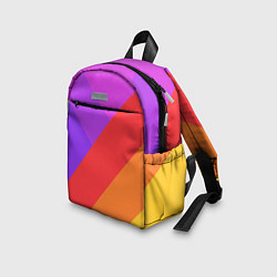 Детский рюкзак РАДУЖНАЯ ГЕОМЕТРИЯ RAINBOW GEOMETRY, цвет: 3D-принт — фото 2