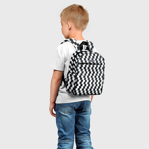 Детский рюкзак Шахматная Иллюзия Искажения / 3D-принт – фото 5