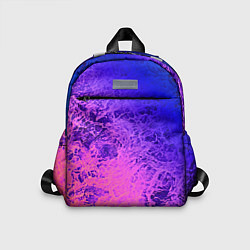 Детский рюкзак Абстрактный пурпурно-синий, цвет: 3D-принт