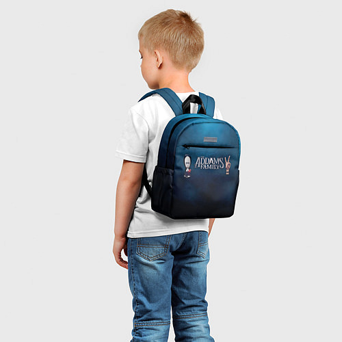 Детский рюкзак Семейка Аддамс Горящий Тур Уэнздэй Аддамс / 3D-принт – фото 5