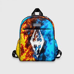 Детский рюкзак TES SKYRIM BATTLE FIRE БИТВА ОГНЕЙ, цвет: 3D-принт