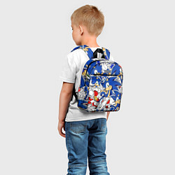 Детский рюкзак SONIC ПАТТЕРН СОНИК, цвет: 3D-принт — фото 2