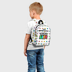 Детский рюкзак Логотип Toca Boca Тока Бока, цвет: 3D-принт — фото 2