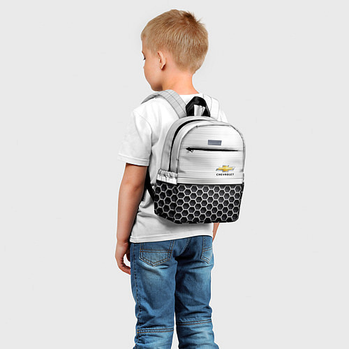 Детский рюкзак Шевроле Стальная решетка / 3D-принт – фото 5
