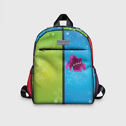 Детский рюкзак Цветное рождество Snowflake, цвет: 3D-принт
