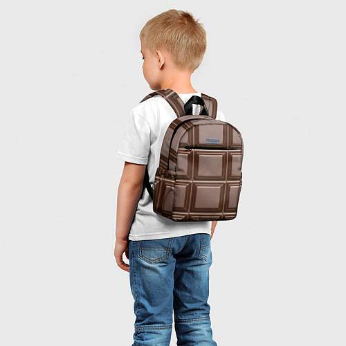 Детский рюкзак Шоколадная плитка / 3D-принт – фото 5