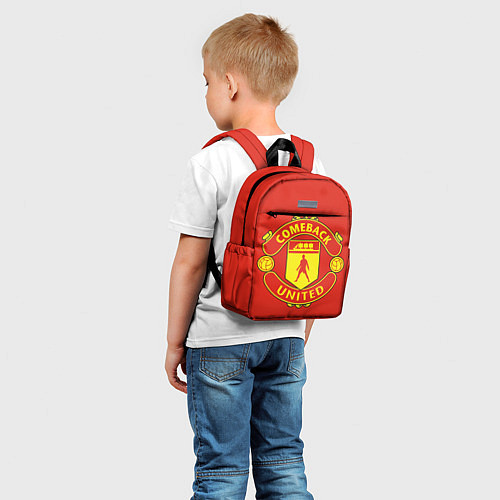 Детский рюкзак Камбек Юнайтед это Манчестер юнайтед / 3D-принт – фото 5