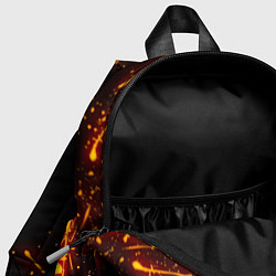 Детский рюкзак ОГНЕННЫЙ КРИПЕР, МАЙНКРАФТ, цвет: 3D-принт — фото 2